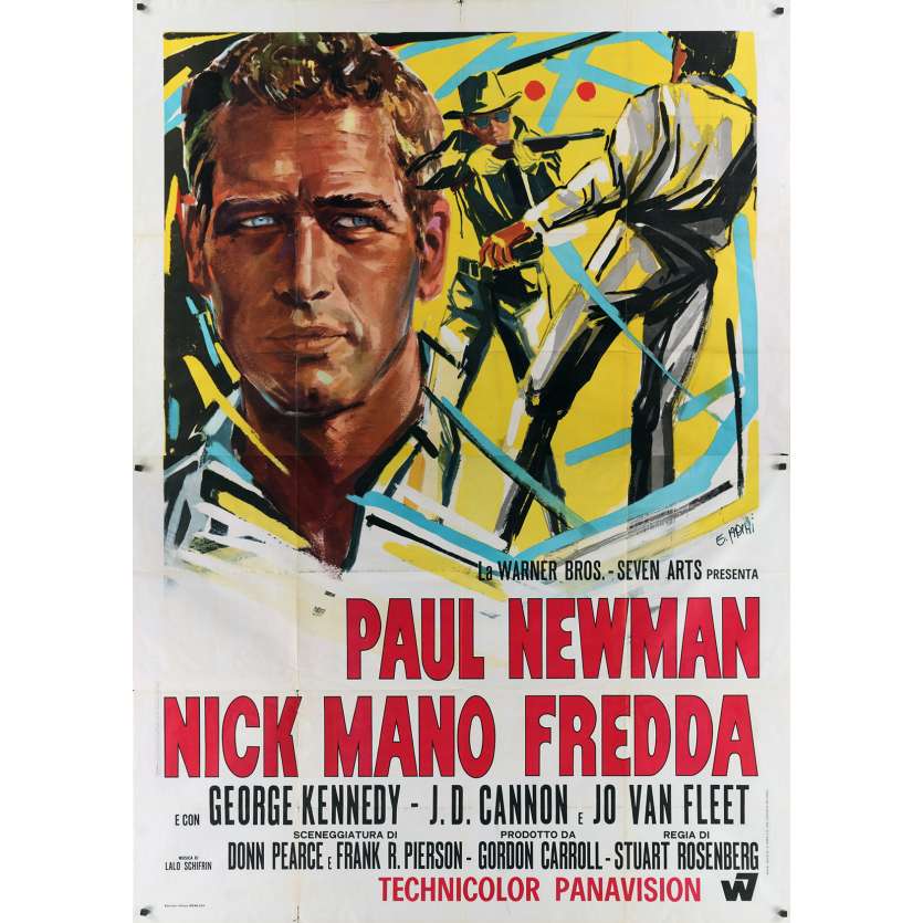 COOL HAND LUKE Original Movie Poster  - 55x70 in. - 1967 - Stuart Rosenberg, Paul Newman