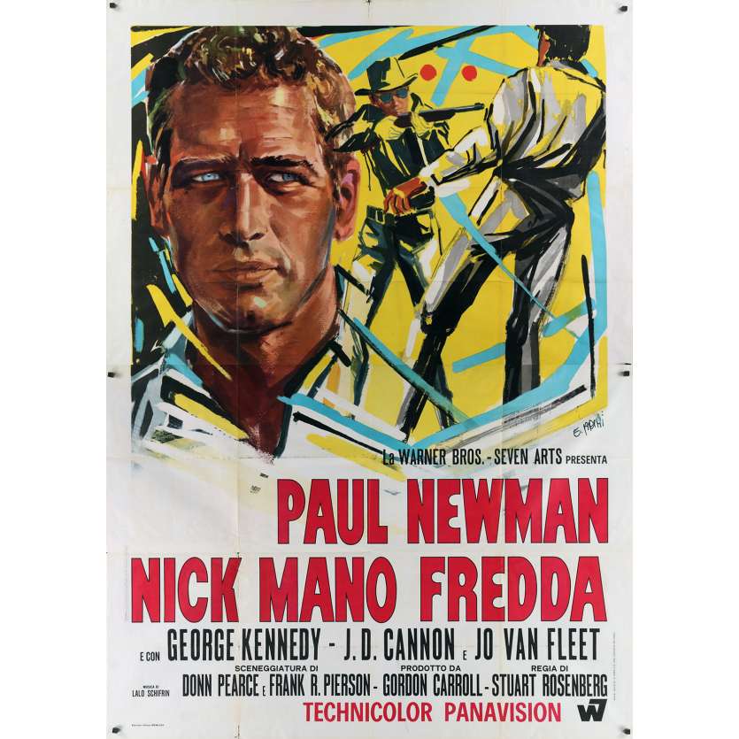 COOL HAND LUKE Original Movie Poster - 55x70 in. - 1967 - Stuart Rosenberg, Paul Newman