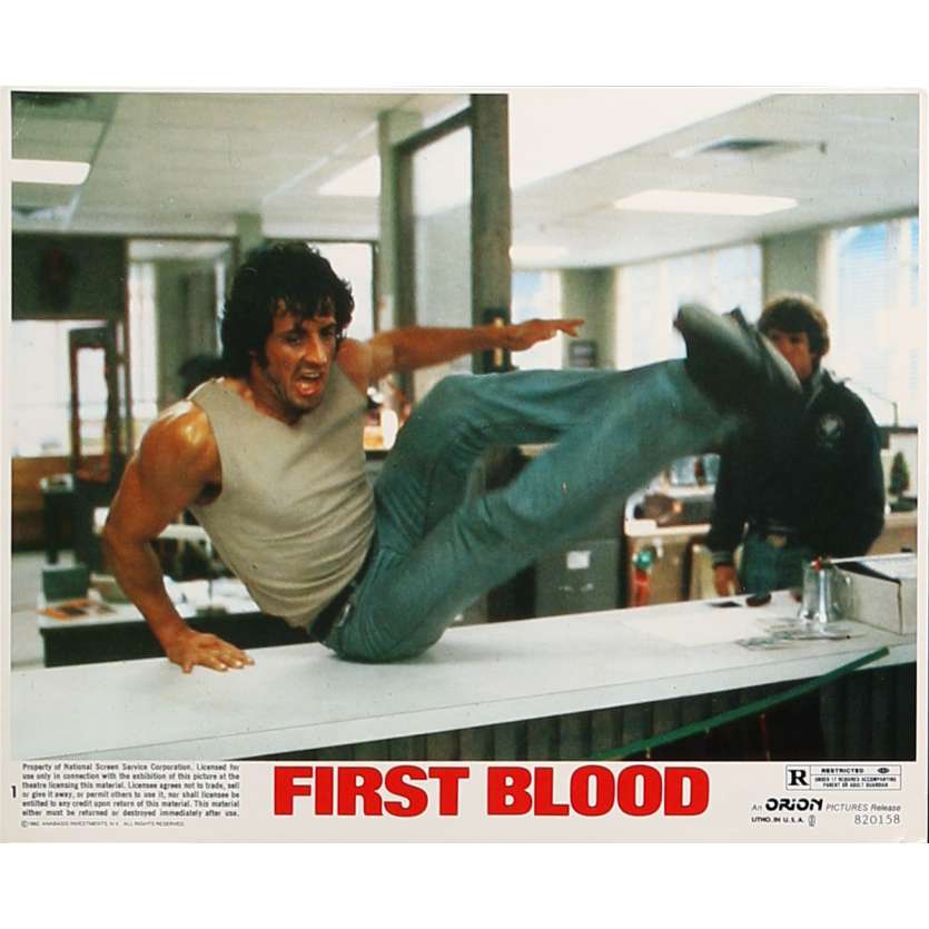 RAMBO - FIRST BLOOD Original Lobby Card N01 - 8x10 in. - 1982 - Ted Kotcheff, Sylvester Stallone