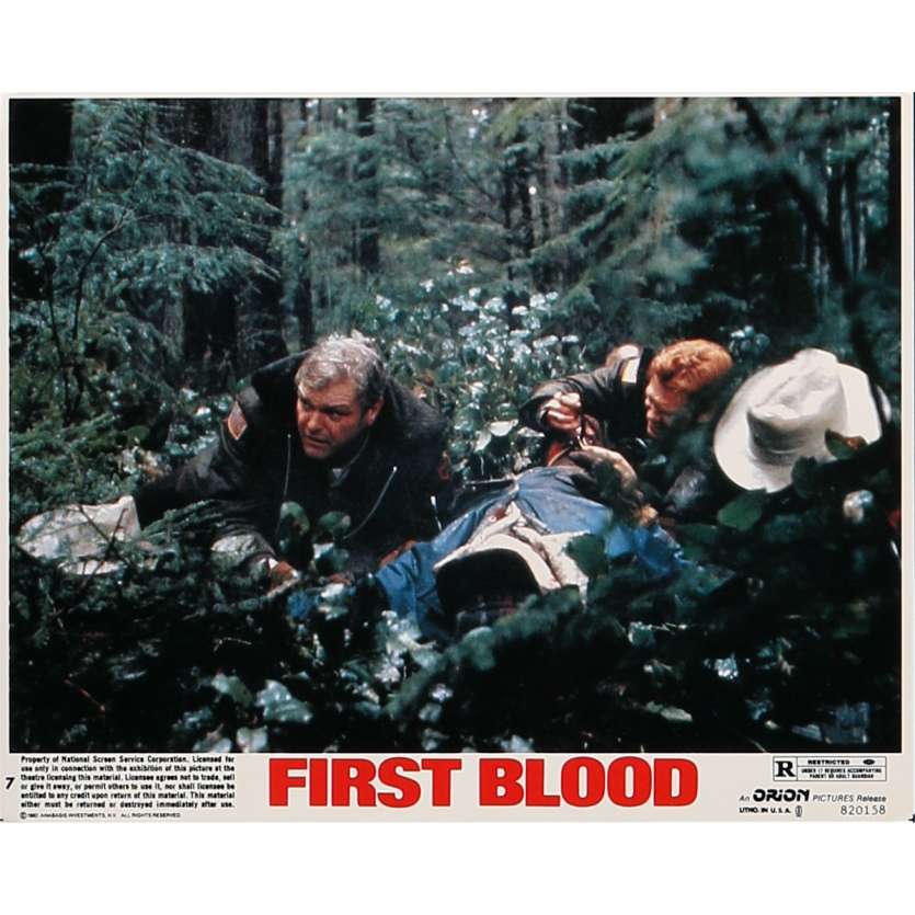 RAMBO - FIRST BLOOD Original Lobby Card N03 - 8x10 in. - 1982 - Ted Kotcheff, Sylvester Stallone