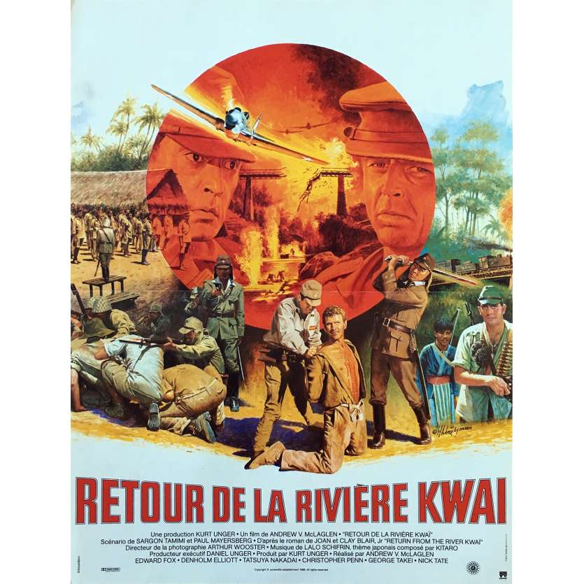 RETURN FROM THE KWAI RIVER Original Movie Poster - 15x21 in. - 1989 - Andrew V. McLaglen, George Takei