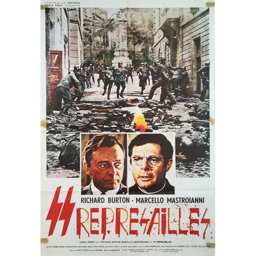 SS REPRESAILLES Affiche de film - 80x120 cm. - 1973 - Richard Burton, Mastroianni, George Cosmatos