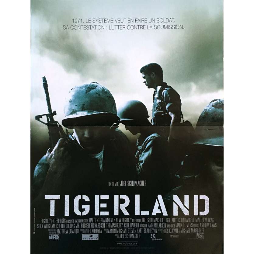 TIGERLAND Affiche de film  - 40x60 cm. - 2000 - Colin Farrell, Joel Schumacher