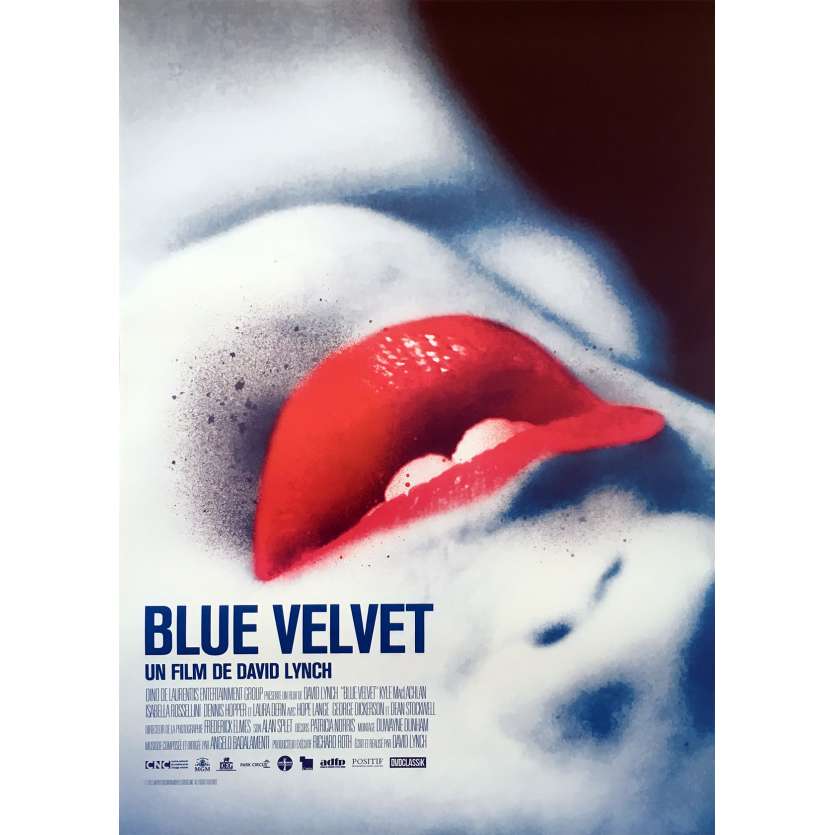 BLUE VELVET Original Movie Poster - 15x21 in. - R2010 - David Lynch, Isabella Rosselini