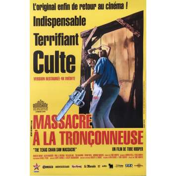 MASSACRE A LA TRONÇONNEUSE Affiche de film - 40x60 cm. - R2010 - Marilyn Burns, Tobe Hooper MASSACRE A LA TRONÇONNEUSE Affiche de film - 40x60 cm. - R2010 - Marilyn Burns, Tobe Hooper