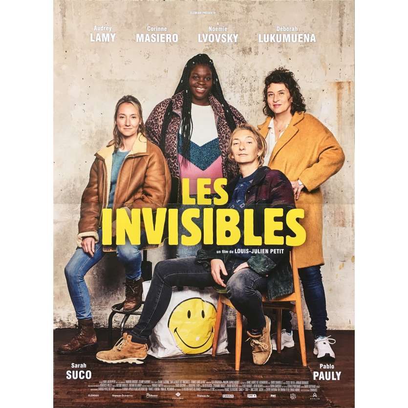 INVISIBLES Original Movie Poster  - 15x21 in. - 2018 - Louis-Julien Petit, Patricia Mouchon
