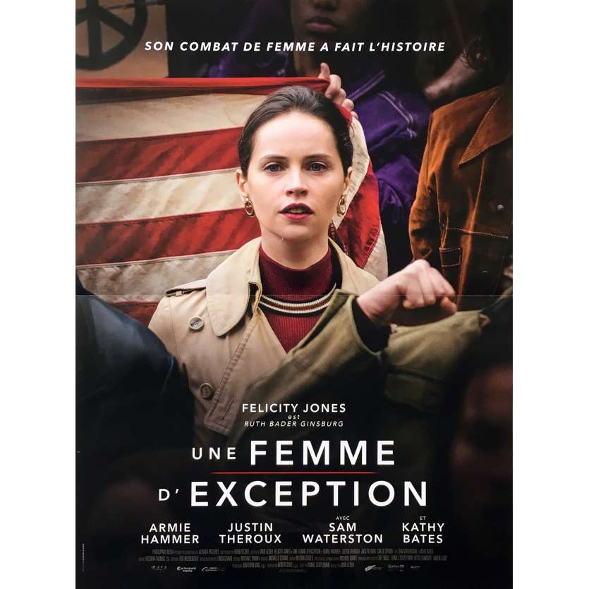 UNE FEMME D'EXCEPTION Affiche de film - 40x60 cm. - 2018 - Felicity Jones, Mimi Leder