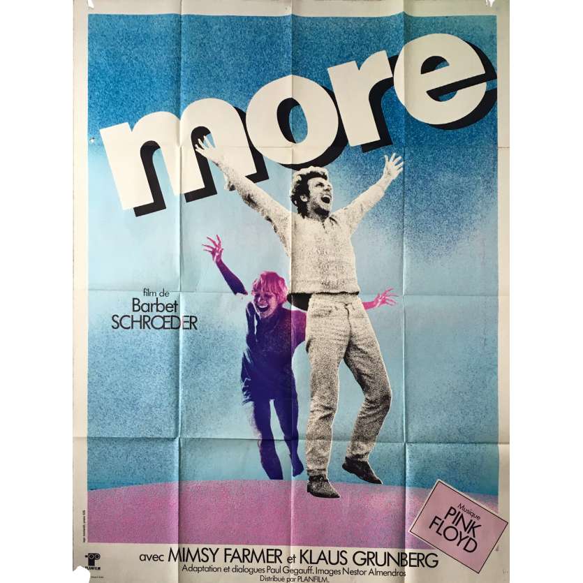MORE Affiche de film  - 120x160 cm. - 1969 - Mimsy Farmer, Barbet Schroeder