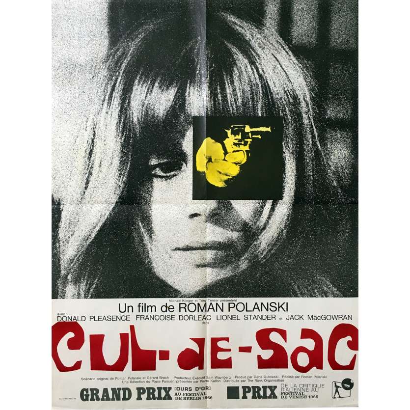 CUL-DE-SAC Original Movie Poster - 23x32 in. - 1966 - Roman Polanski, Donald Pleasance