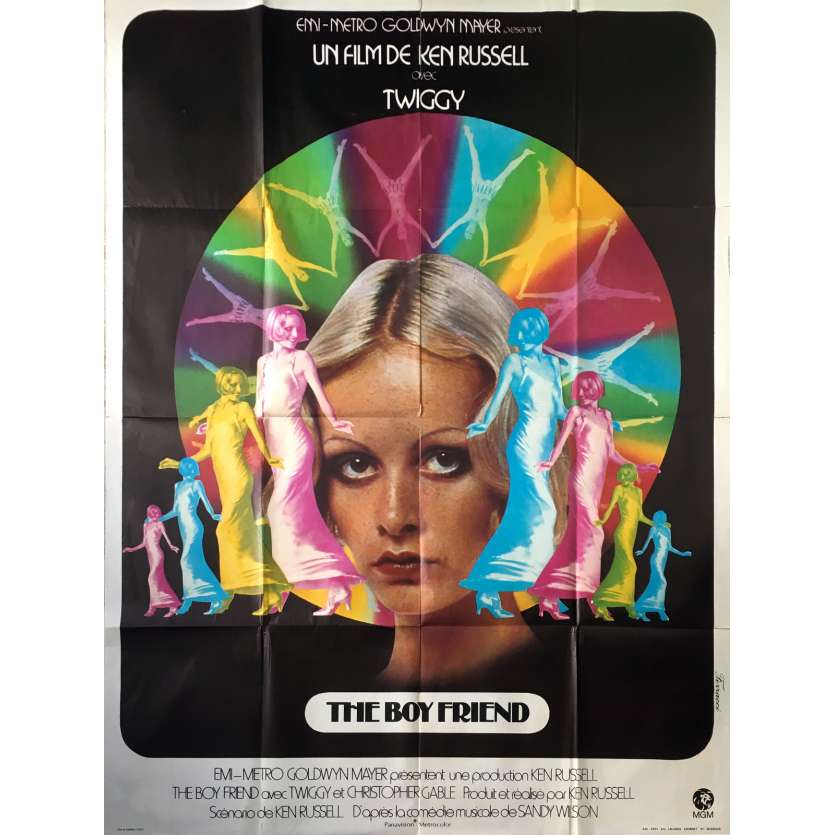 THE BOYFRIEND Original Movie Poster - 47x63 in. - 1971 - Ken Russel, Twiggy