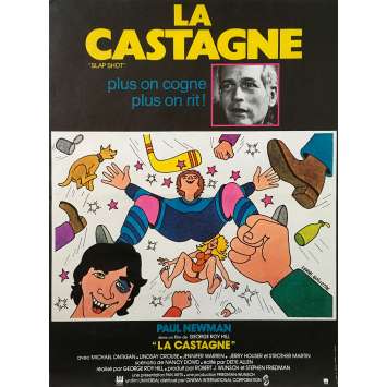LA CASTAGNE Affiche de film - 40x60 cm. - 1977 - Paul Newman, George Roy Hill LA CASTAGNE Affiche de film - 40x60 cm. - 1977 - Paul Newman, George Roy Hill