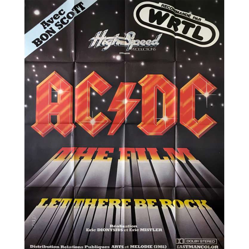 AC DC LET THERE BE ROCK Affiche de film - 120x160 cm. - 1980 - Angus Young, Eric Dyonisus