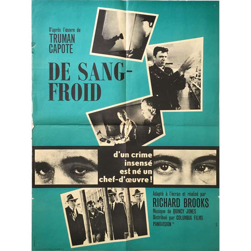 DE SANG FROID Affiche de film - 60x80 cm. - 1967 - Robert Blake, Richard Brooks