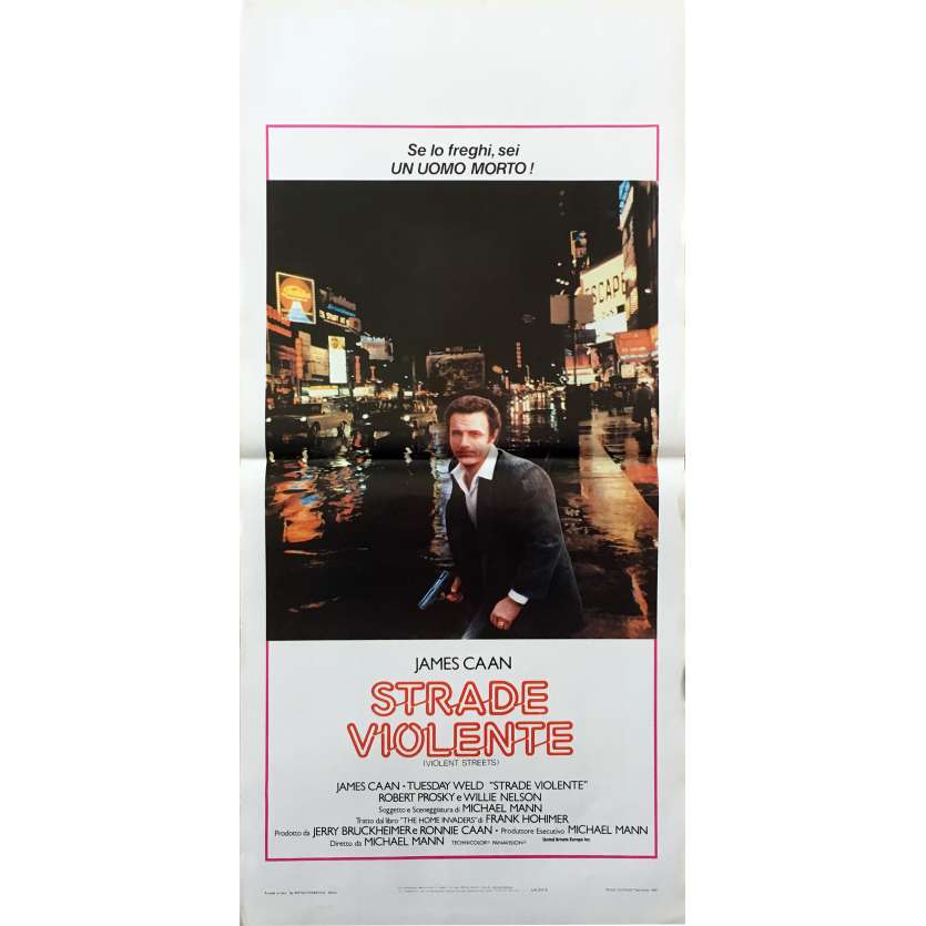 LE SOLITAIRE Affiche de film - 33x71 cm. - 1981 - James Caan, Michael Mann