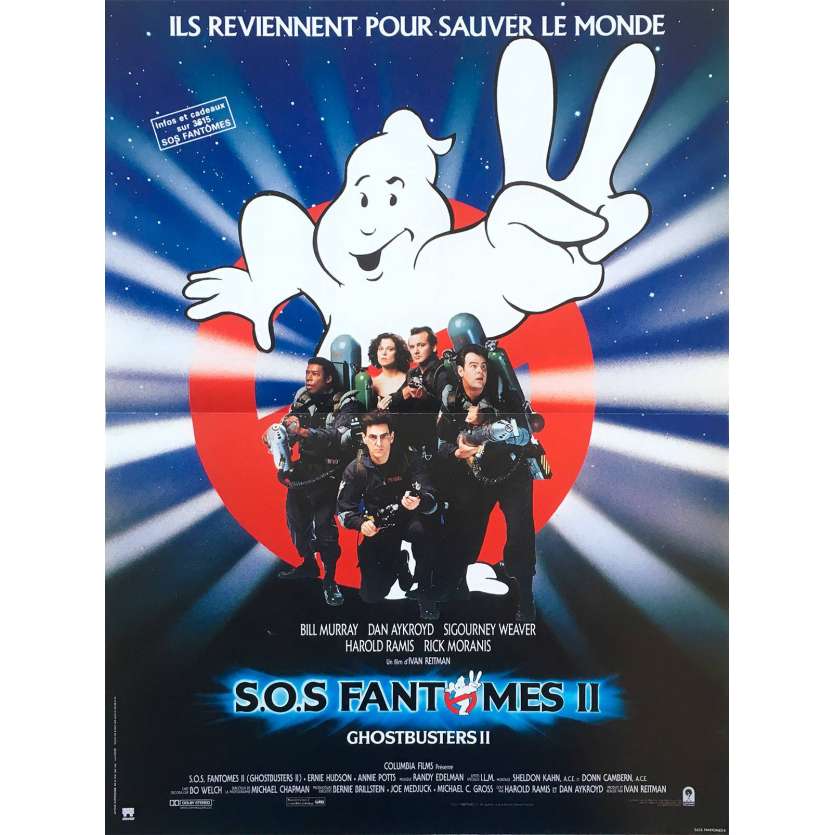 GHOSTBUSTERS Movie Poster  15x21 in. French - 1984 -  Ivan Reitman, Bill Murray, Dan Aykroyd