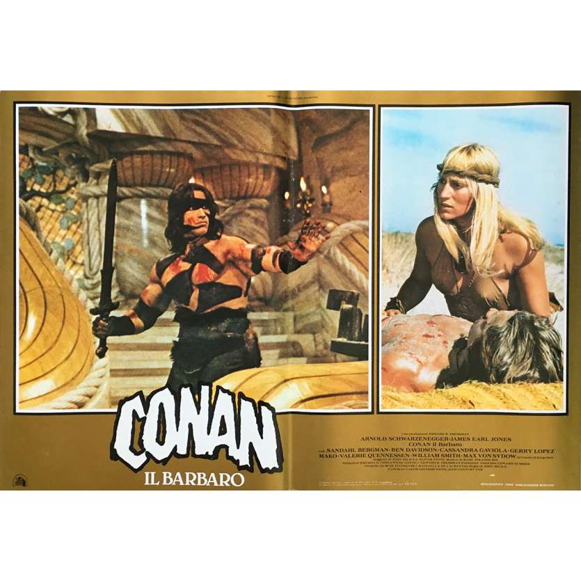 CONAN THE BARBARIAN Original Movie Poster N01 - 18x26 in. - 1982 - John Milius, Arnold Schwarzenegger