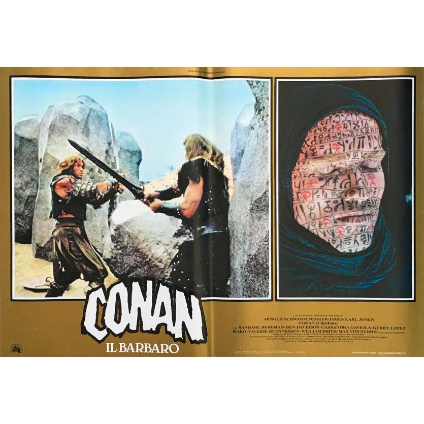 CONAN LE BARBARE Affiche de film N03 - 46x64 cm. - 1982 - Arnold Schwarzenegger, John Milius