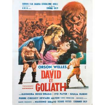 DAVID ET GOLIATH Affiche de film - 60x80 cm. - 1960 - Orson Welles, Ferdinando Baldi DAVID ET GOLIATH Affiche de film - 60x80 cm. - 1960 - Orson Welles, Ferdinando Baldi
