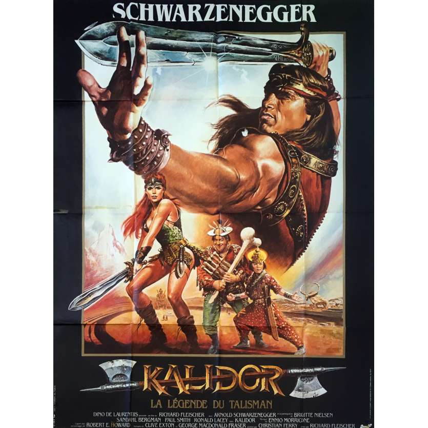 KALIDOR Affiche de film - 120x160 cm. - 1985 - Arnold Schwarzenegger, Richard Fleisher