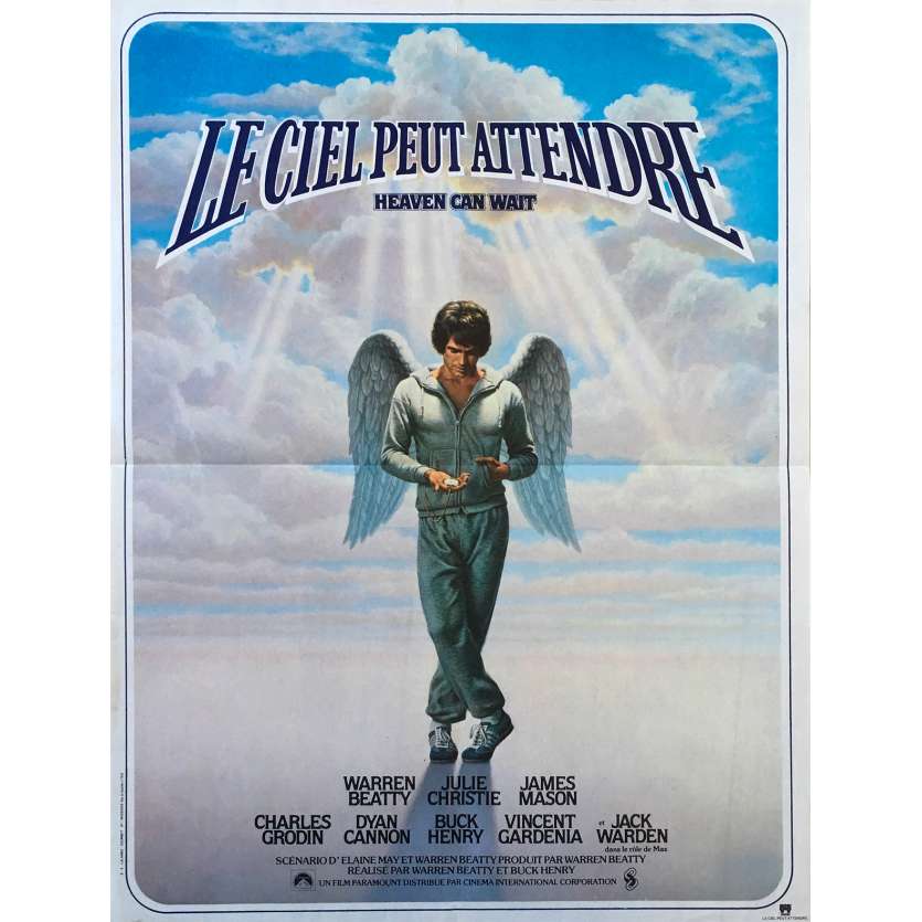 HEAVEN CAN WAIT Original Movie Poster  - 15x21 in. - 1978 - Warren Beatty, Julie Christie