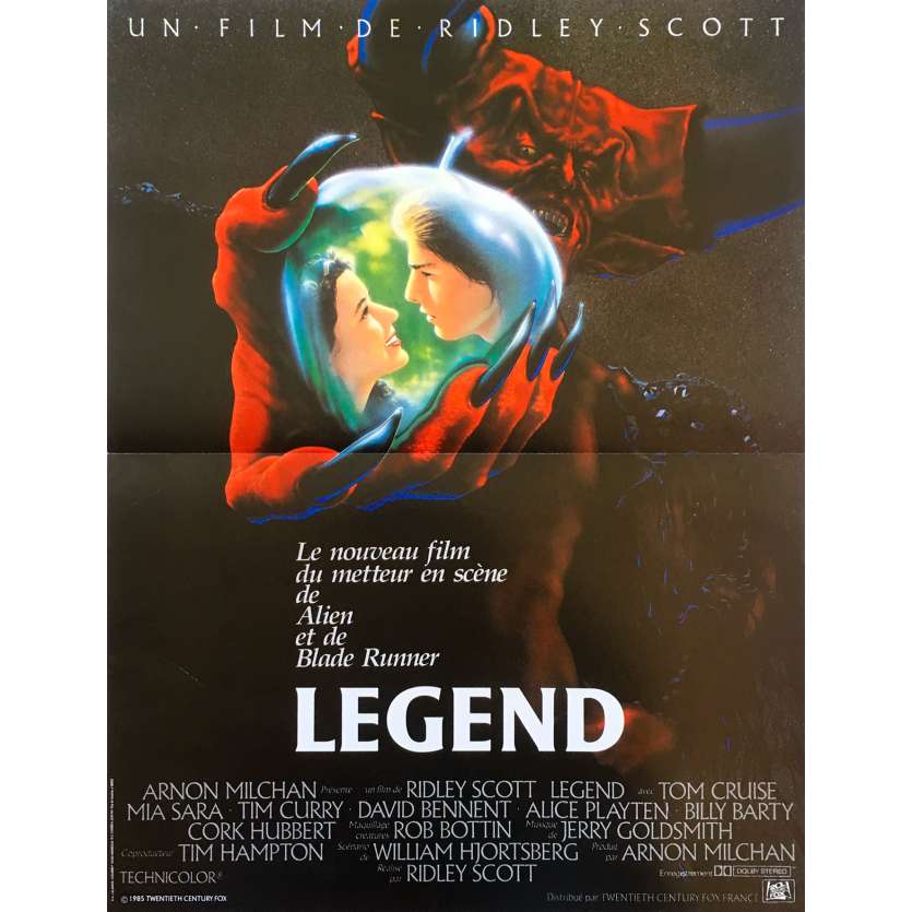 LEGEND Affiche de film - 40x60 cm. - 1986 - Tom Cruise, Ridley Scott