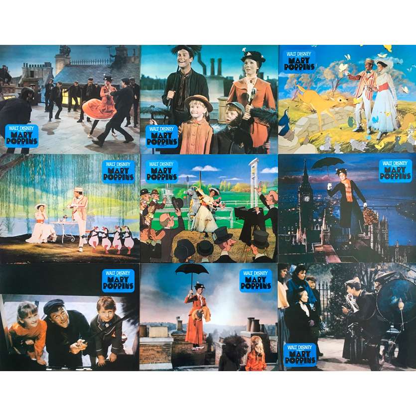 MARY POPPINS Photos de film x14 - 21x30 cm. - 1964 - Julie Andrews, Robert Stevenson