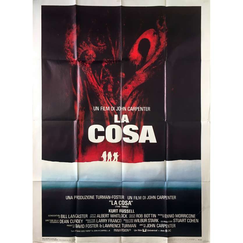 THE THING Original Movie Poster  - 39x55 in. - 1982 - John Carpenter, Kurt Russel