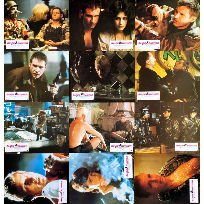 BLADE RUNNER Original Lobby Cards x12 - 9x12 in. - 1982 - Ridley Scott, Harrison Ford