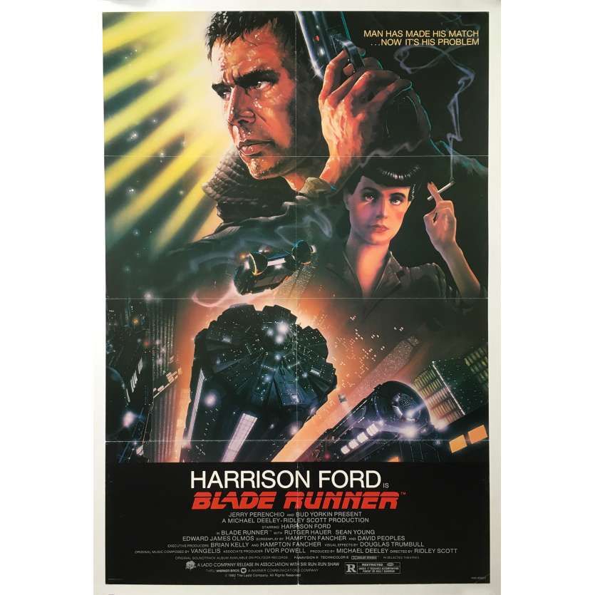 BLADE RUNNER Affiche de film Studio Style - 69x104 cm. - 1982 - Harrison Ford, Ridley Scott