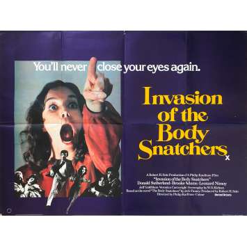 L'INVASION DES PROFANATEURS Affiche de film - 76x102 cm. - 1978 - Donald Sutherland, Philip Kaufman