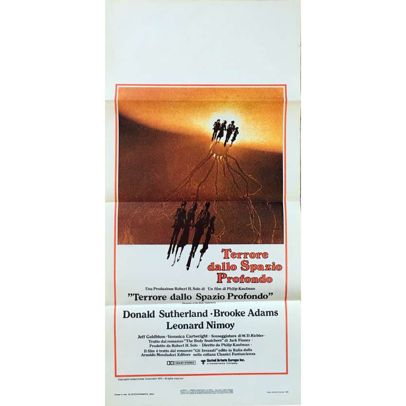 L'INVASION DES PROFANATEURS Affiche de film - 33x71 cm. - 1978 - Donald Sutherland, Philip Kaufman