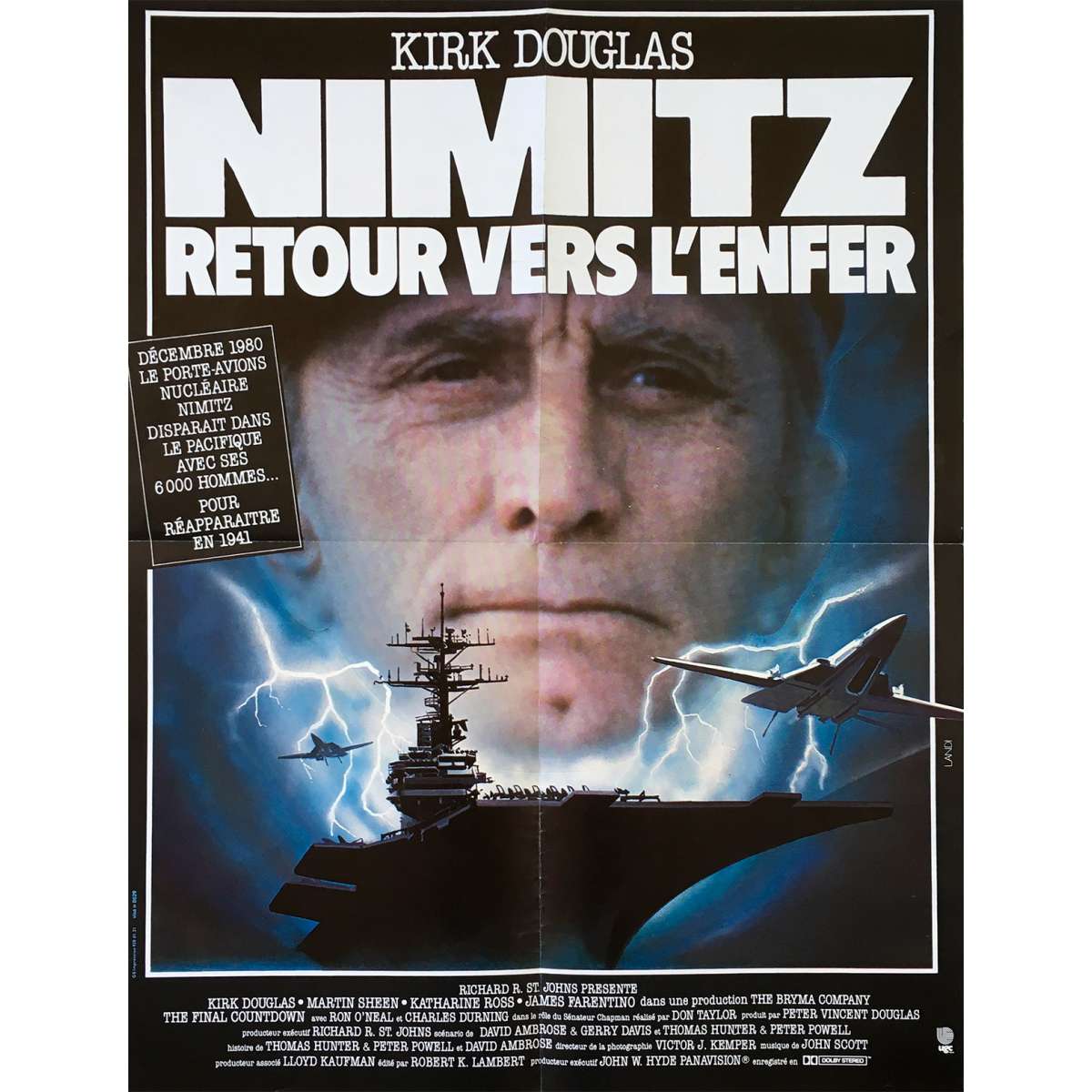 THE FINAL COUNTDOWN Movie Poster 15x21 in.