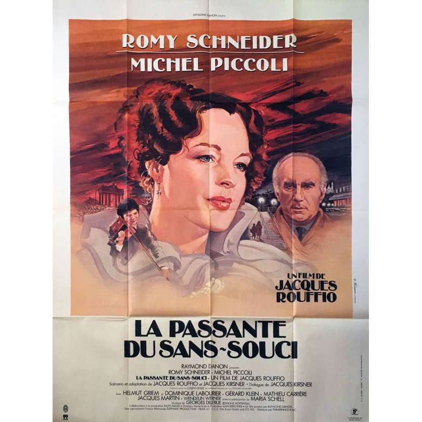 THE PASSERBY Movie Poster 47x63 in. - 1982 - Jacques Rouffio, Romy Schneider