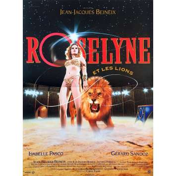 ROSELYNE ET LES LIONS French Movie Poster 15x21 '89 Beineix