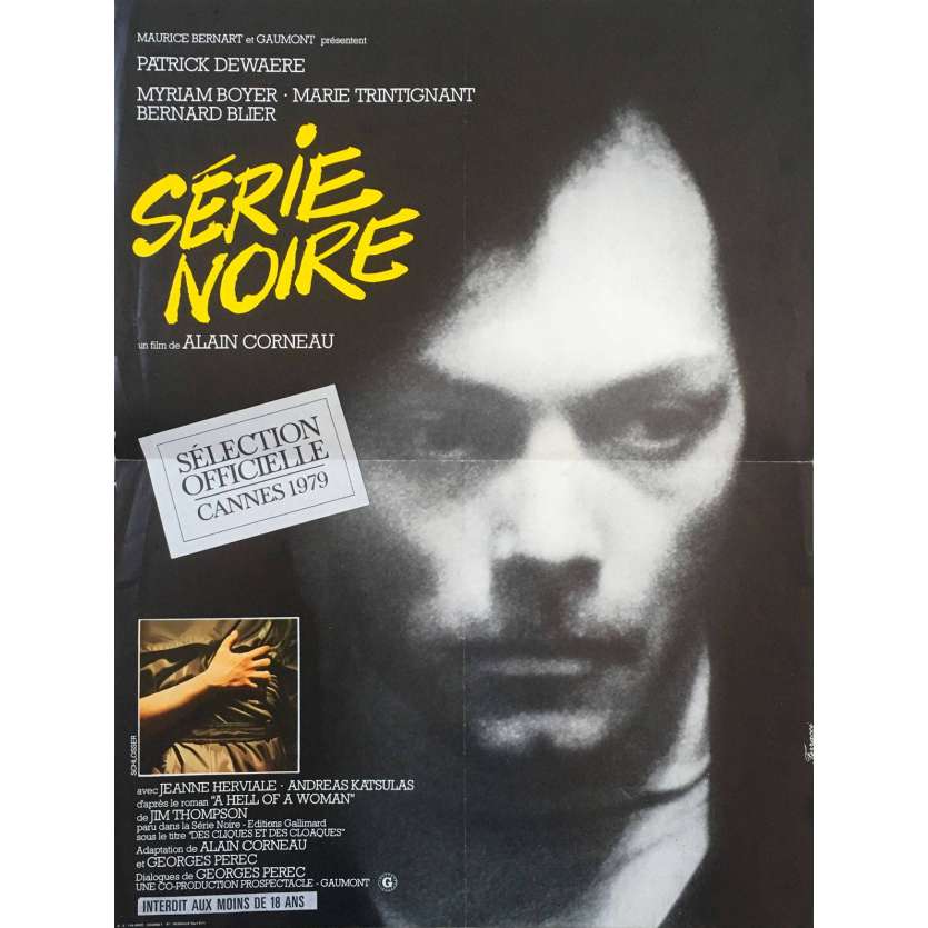SERIE NOIRE Affiche de film 40x60 cm - 1979 - Patrick Dewaere, Alain Corneau