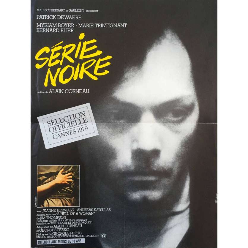 SERIE NOIRE Movie Poster 15x21 in. French - 1979 - Alain Corneau, Patrick Dewaere