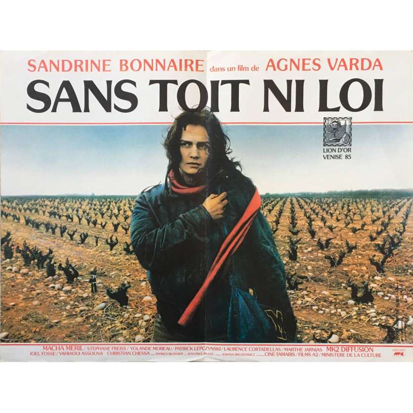 SANS TOIT NI LOI Affiche de film  - 40x60 cm. - 1985 - Sandrine Bonnaire, Agnes Varda
