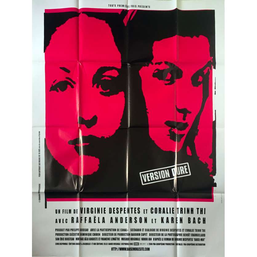 BAISE MOI Affiche de film  - 120x160 cm. - 2000 - Karen Lancaume, Virginie Despentes