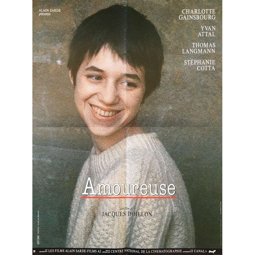 LOVER Original Movie Poster  - 23x32 in. - 1992 - Jacques Doillon, Charlotte Gainsbourg