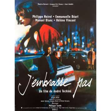 J'EMBRASSE PAS Affiche de film - 40x60 cm. - 1991 - Philippe Noiret, André Téchiné