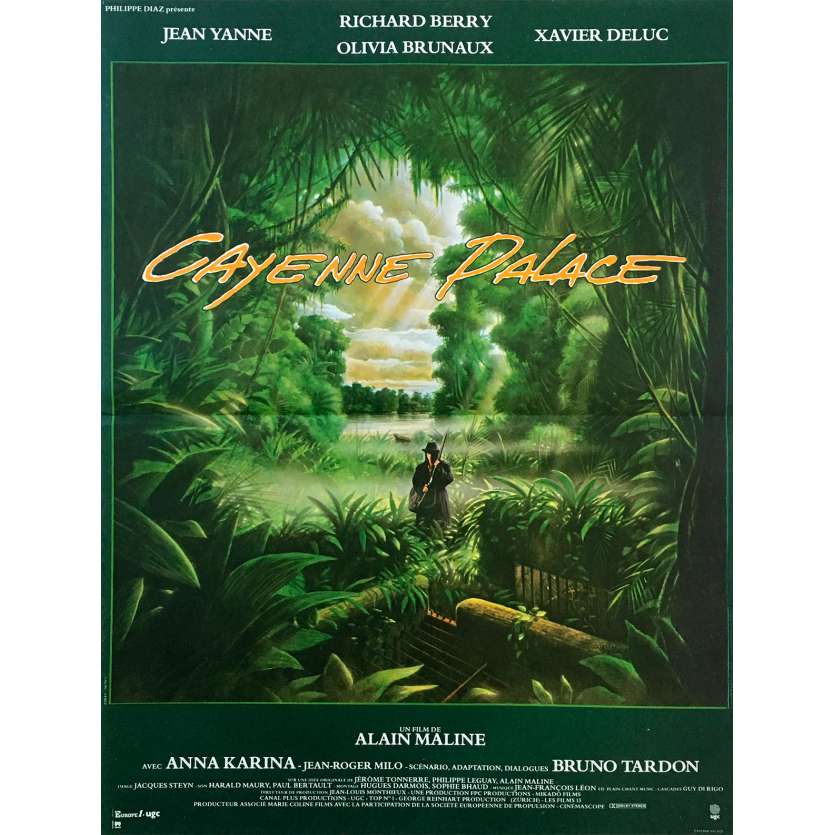 CAYENNE PALACE Original Movie Poster - 15x21 in. - 1987 - Alain Maline, Jean Yanne