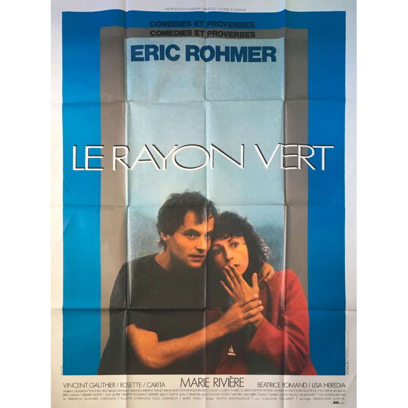 LE RAYON VERT Affiche de film - 120x160 cm. - 1986 - Marie Rivière, Éric Rohmer