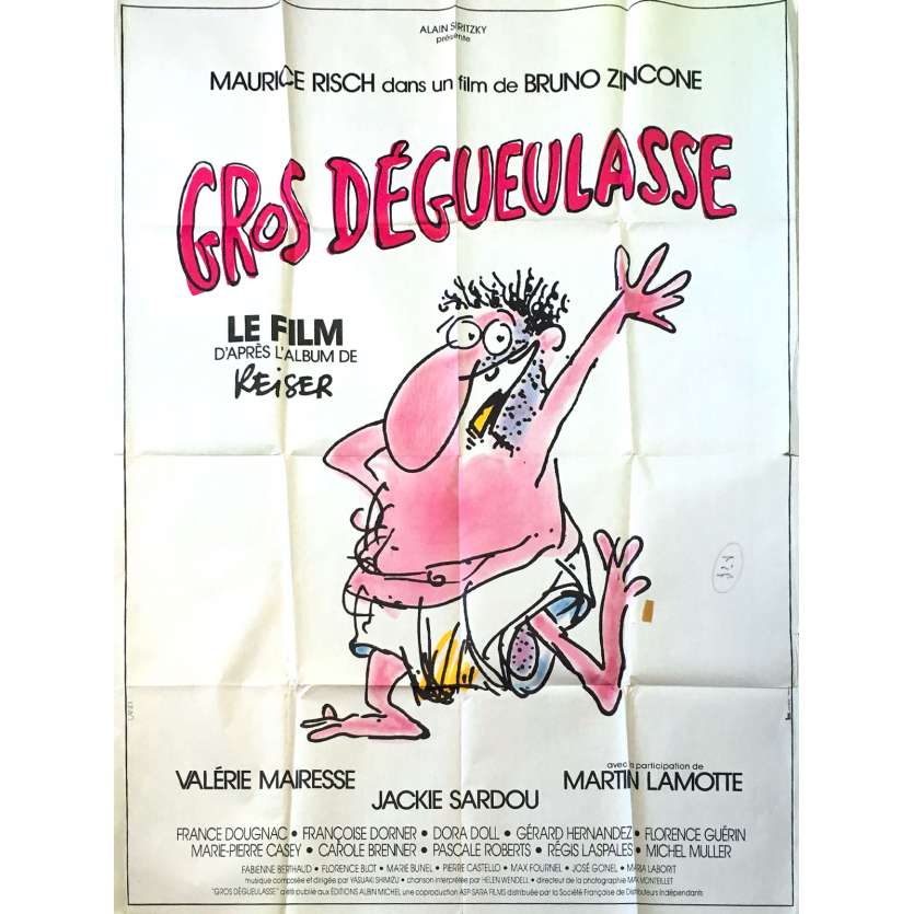 GROS DEGUEULASSE Affiche de film  - 120x160 cm. - 1986 - Maurice Risch, Reiser