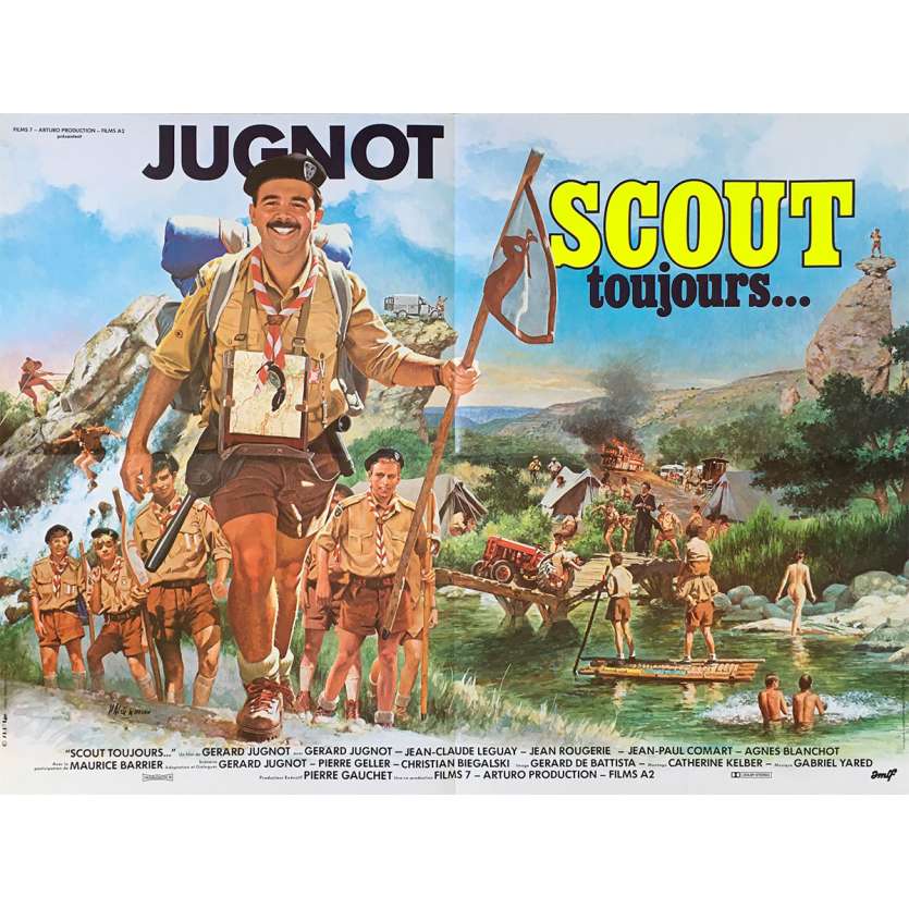 SCOUT TOUJOURS Affiche de film  - 60x80 cm. - 1985 - Jean-Claude Leguay, Gérard Jugnot
