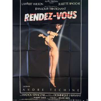 RENDEZ-VOUS Original Movie Poster - 47x63 in. - 1985 - André Téchiné, Juliette Binoche