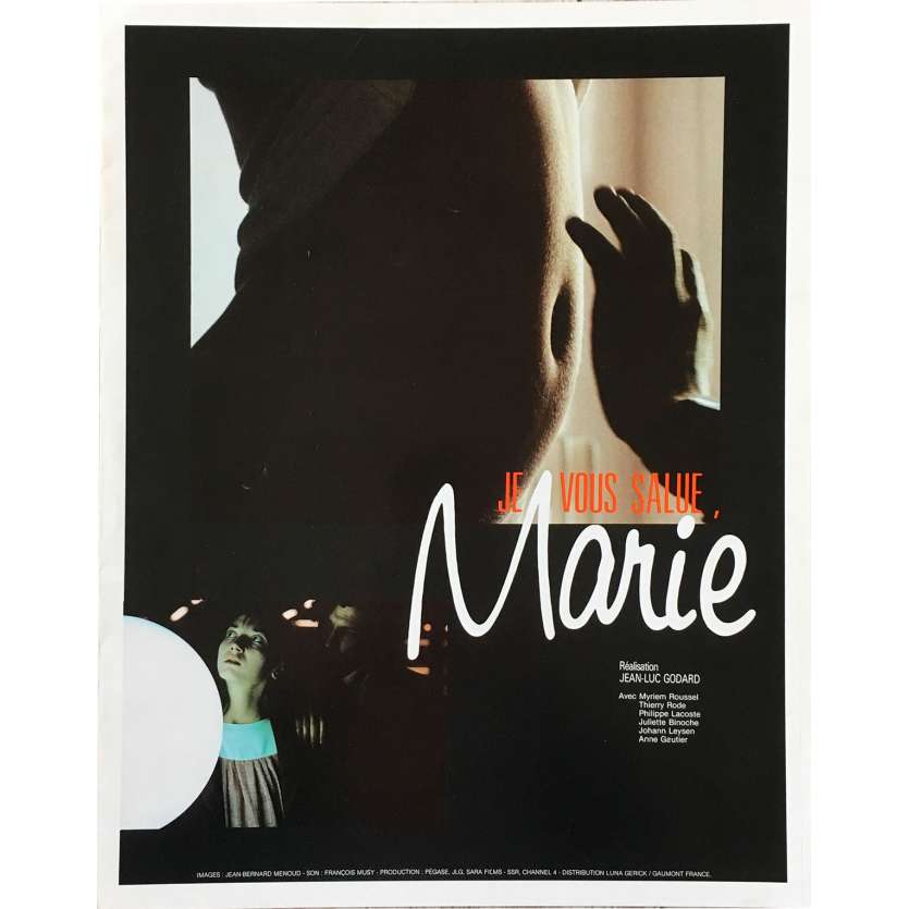 HAIL MARY Original Herald 4p - 12x15 in. - 1985 - Jean-Luc Godard, Myriem Roussel