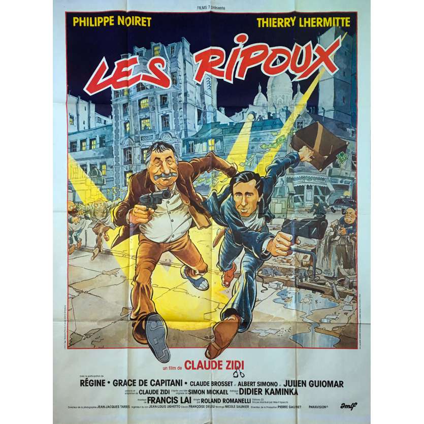 MY NEW PARTNER Original Movie Poster  - 47x63 in. - 1984 - Claude Zidi, Philippe Noiret