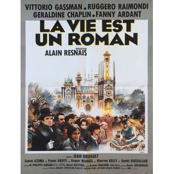 LA VIE EST UN ROMAN Affiche de film - 60x80 cm. - 1983 - Vittorio Gassman, Alain Resnais