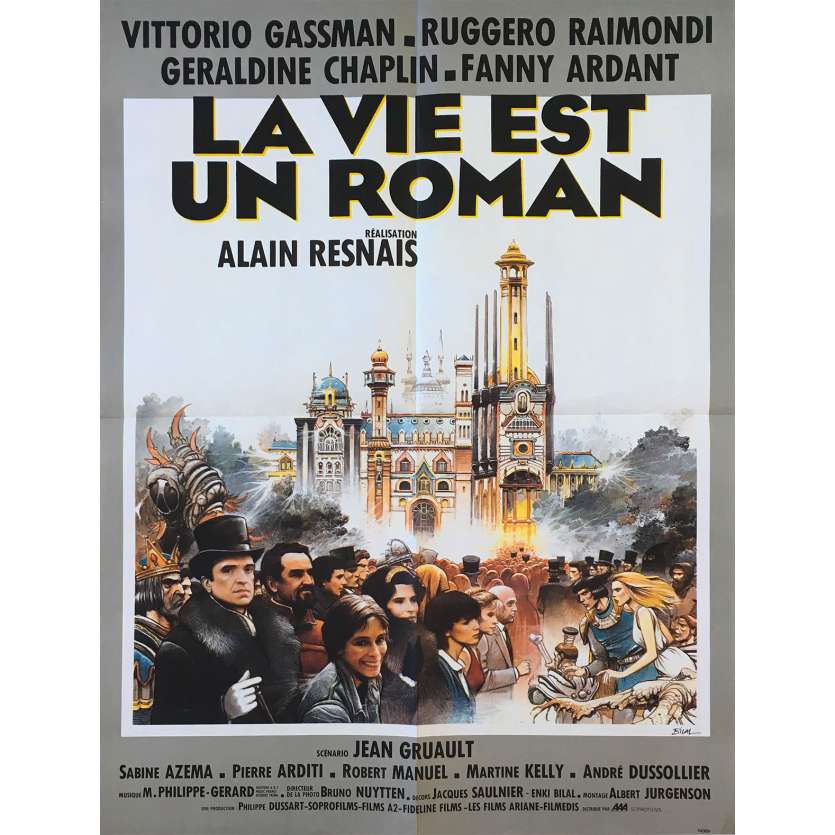 LIFE IS A BED OF ROSES Original Movie Poster - 23x32 in. - 1983 - Alain Resnais, Vittorio Gassman