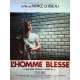 L'HOMME BLESSE Affiche de film  - 120x160 cm. - 1983 - Jean-Hugues Anglade, Patrice Chéreau